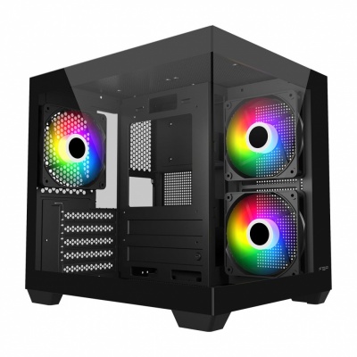 Fortron Case | S140-BA | Black | Mini-ITX, uATX(M-ATX) | Power supply included No