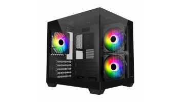 Fortron Case | S140-BA | Black | Mini-ITX, uATX(M-ATX) | Power supply included No