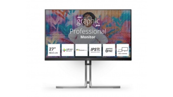 LCD Monitor|AOC|Q27U3CV|27"|Matte|Panel IPS|2560x1440|16:9|75 Hz|4 ms|Speakers|Colour Black / Silver|Q27U3CV