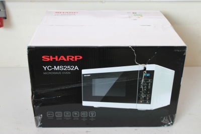 SALE OUT. Sharp YC-MS252AE-W Microwave Oven, 25 L capacity, White | Sharp | Microwave Oven | YC-MS252AE-W | Free standing | 25 L | 900 W | White | DAMAGED PACKAGING