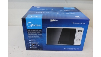 SALE OUT. Midea MAM720C2AT Microwave oven, 700 W, 20 L, White | Midea | Microwave oven | MAM720C2AT | Free standing | 700 W | White | DAMAGED PACKAGING