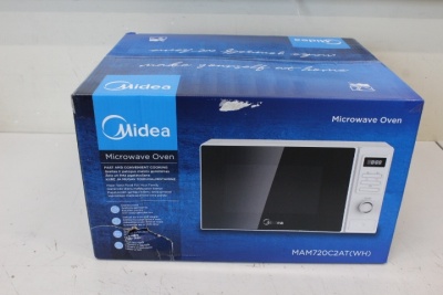 SALE OUT. Midea MAM720C2AT Microwave oven, 700 W, 20 L, White | Midea | Microwave oven | MAM720C2AT | Free standing | 700 W | White | DAMAGED PACKAGING