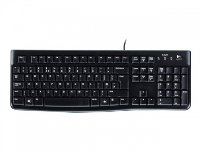 Logitech Desktop MK120 Wired keyboard USB Mouse included US Black