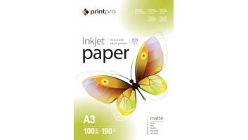 ColorWay PrintPro Matte Photo Paper, 190g/m, A3, 100pcs.