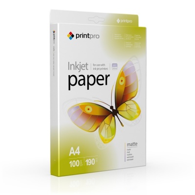 ColorWay PrintPro Matte Photo Paper, 190g/m, A4, 100pcs.