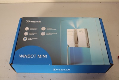 SALE OUT. Ecovacs Window cleaning robot WINBOT MINI, Auto-Spray, Steady climbing system, WIN-SLAM 3.0, Grey | Ecovacs Windows Cleaner Robot | WINBOT MINI GREY | Corded | Grey | DAMAGED PACKAGING, USED, DIRTY, USED LIQUID BOTTLE