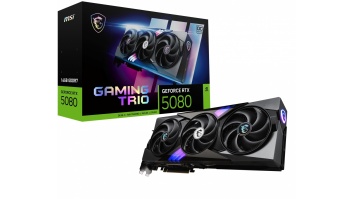 Graphics Card|MSI|NVIDIA GeForce RTX 5080|16 GB|GDDR7|256 bit|PCIE 5.0 16x|Dual Slot Fansink|1xHDMI|3xDisplayPort|RTX508016GGAMTRIOOC