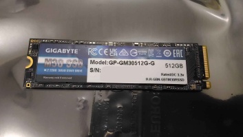 SALE OUT. GIGABYTE SSD 512GB M.2 2280 PCIe  | Gigabyte | REFURBISHED, WITHOUT ORIGINAL PACKAGING