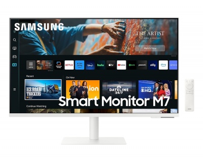 Samsung | 4K Smart monitor M70C with integrated apps | LS27CM703UUXDU | 27 " | VA | 16:9 | 60 Hz | 4 ms | 3840 x 2160 pixels | 300 cd/m² | HDMI ports quantity 1 | White