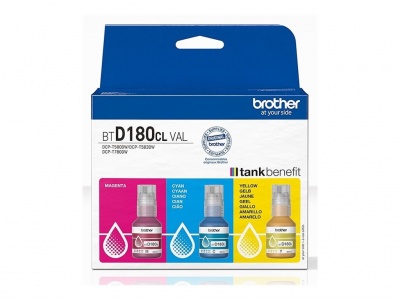 Brother BTD180CL | Ink refill | Yellow, Cyan, Magenta