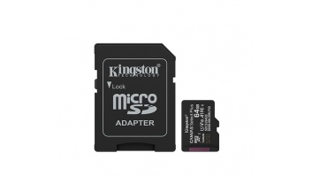 Kingston Canvas Select Plus | 64 GB | microSD | Flash memory class Class 10, UHS-I, U1/U3, video class 10/30, A1