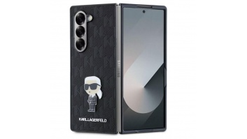 Karl Lagerfeld KLHCZFD6SAPKINPKK Z Fold6F956 black Saffiano Ikonik Pin | Karl Lagerfeld