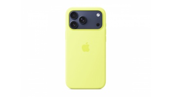 Apple iPhone 17 Pro Max Silicone Case with MagSafe – Neon Yellow | Apple