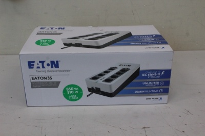 SALE OUT. Eaton UPS 3S 850 DIN | Eaton | UPS | 3S 850 DIN | 850 VA | 510 W | DEMO
