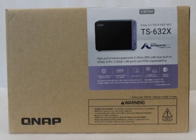 SALE OUT. | QNAP | Cost-effective 6-bay 10GbE NAS | TS-632X-4G | Alpine | AL524 | Processor frequency 2 GHz | 4 GB | DDR4 SODIMM | 120W adapter (12VDC), 100-240VAC | UNPACKED