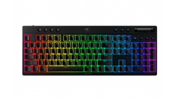 Razer BlackWidow V4 Low-profile HyperSpeed | Gaming keyboard | Wireless | US | Bluetooth, 2.4 GHz, USB Type-C | Yellow Linear