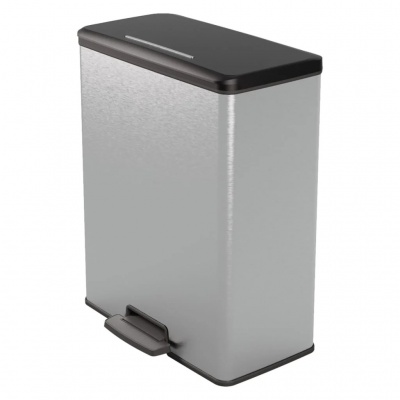 Curver Pedal Waste Bin Silver (443822 VidaXL) | Curver