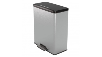 Curver Pedal Waste Bin Silver (443822 VidaXL) | Curver