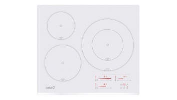 Cata INSB 6030 WH Hob, Induction, Width 59cm, 3 cooking zones, Touch control, White