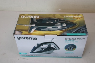 SALE OUT. Gorenje SIH2800TQC Steam Iron, Water tank 0,4 L, Continuous steam 35 g/min, Turquoise/White | Gorenje | Steam Iron | SIH2800TQC | Steam Iron | 2800 W | Water tank capacity 350 ml | Continuous steam 35 g/min | Steam boost performance 100 g/min | 