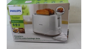 SALE OUT. PHILIPS HD2582/00 Daily Collection Toaster, White | Philips | Toaster | HD2582/00 | Power 760 - 900 W | Number of slots 2 | Housing material Plastic | White | DAMAGED PACKAGING