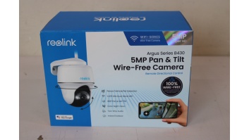SALE OUT. Reolink Argus Series B430 Smart 5MP Pan & Tilt Wire-Free Camera, White | Reolink Smart Pan and Tilt Wire-Free Camera | Argus Series B430 | 24 month(s) | PTZ | 5 MP | Fixed | H.265 | Micro SD, Max. 128 GB | UNPACKED, SCRATCHED