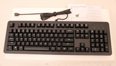 SALE OUT. Lenovo Accessories Legion K310 RGB Gaming Keyboard (US English) | Lenovo Gaming Keyboard | Legion K310 RGB | Keyboard | Wired | US English | DEMO | Black | USB 2.0 | Membrane