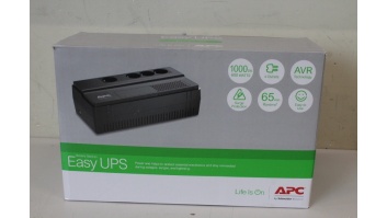 SALE OUT. APC Easy UPS, 1000VA, floor/wall mount, 230V, 4x CEE 7/3 Schuko sockets, AVR, Black | Schneider Electric APC Easy UPS | BV1000I-GR | 1000 VA | 600 W | UNPACKED, SCRATCHED SIDE