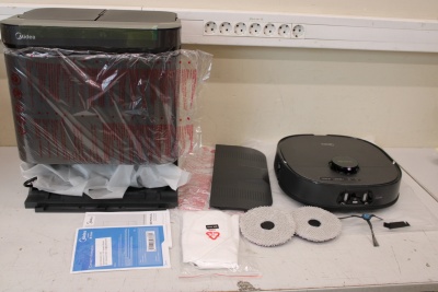 SALE OUT. Midea V15 Robot Vacuum Cleaner | Midea Robot Vacuum Cleaner | V15 | Wet&Dry | 5200 mAh | Dust capacity 3 L | 16200 Pa | Black | DEMO