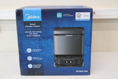 SALE OUT. Midea V15 Robot Vacuum Cleaner | Midea Robot Vacuum Cleaner | V15 | Wet&Dry | 5200 mAh | Dust capacity 3 L | 16200 Pa | Black | DEMO