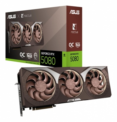 Graphics Card|ASUS|NVIDIA|GeForce RTX 5080|16 GB|GDDR7|256 bit|PCI Express 5.0|Active|RTX5080-O16G-NOCTUA