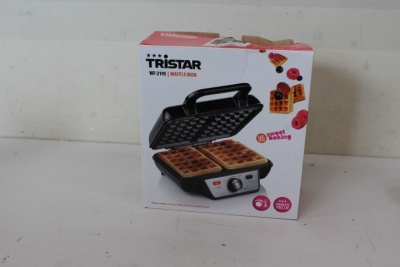 SALE OUT.  | Tristar | Waffle maker | WF-2195 | 1000 W | Number of pastry 2 | Belgium | Black | DAMAGED PACKAGING