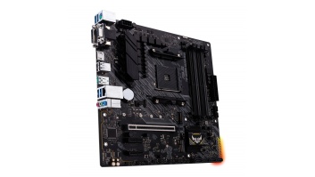Asus | TUF GAMING A520M-PLUS | Processor family  AMD | Processor socket AM4 | DDR4 | Memory slots 4 | Supported hard disk drive interfaces SATA, M.2 | Number of SATA connectors 4 | Chipset  AMD A520 | Micro ATX