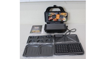 SALE OUT. ETA Sandwich Maker Sorento Plus ETA515190000 ETA 900 W Number of plates 6 Number of pastry 2 Black DAMAGED PACKAGING | ETA | Sandwich Maker | Sorento Plus ETA515190000 | 900 W | Number of plates 6 | Number of pastry 2 | Black | UNPACKED, WITHOUT