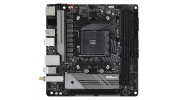 ASRock A520M-ITX/AC | Processor family AMD | Processor socket AM4 | DDR4 | Supported hard disk drive interfaces SATA, M.2 | Number of SATA connectors 4