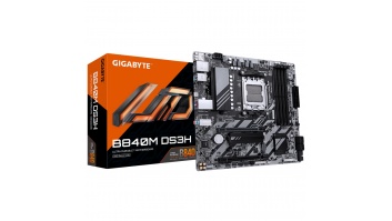 Gigabyte B840M DS3H | Processor family AMD | Processor socket AM5 | DDR5 | Supported hard disk drive interfaces SATA, M.2 | Number of SATA connectors 4