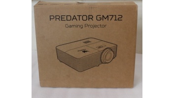 SALE OUT. Acer PREDATOR GM712 Projector, DLP, 4K UHD, 4000lm, 20000/1, HDMI, Black | Acer PREDATOR GM712 | 4K UHD (3840 x 2160) | 3600 ANSI lumens | Black | USED