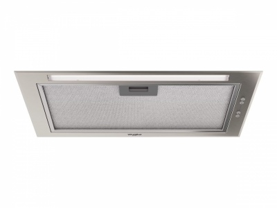 Whirlpool WCTH 63F LEB X Hood, Built-in, Width 51.4 cm, B, Max 435 m³/h, LED, Stainless steel