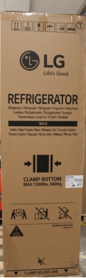 SALE OUT. LG Refrigerator | GBV5240DSW | Energy efficiency class D | Free standing | Combi | Height 203 cm | No Frost system | Fridge net capacity 277 L | Freezer net capacity 110 L | Display | 35 dB | White | DAMAGED PACKAGING, DENT ON THE LEFT SIDE AT T