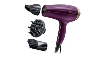 Remington | Hair Dryer | D5219 | 2300 W | Number of temperature settings 3 | Ionic function | Diffuser nozzle | Purple