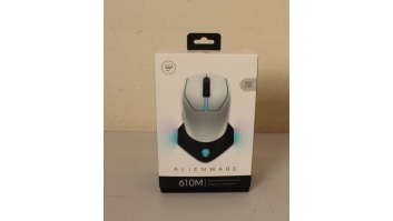 SALE OUT.  | Dell | Alienware | AW610M | Wireless wired optical | Gaming Mouse | Lunar Light | USED, SCRATCHES ON BACK, NO ORIGINAL PACKAGING | 2 year(s)