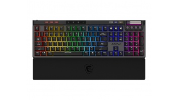 MSI STRIKE PRO WIRELESS | Gaming keyboard | Wireless | US | Black | 2.4 GHz Wireless, Bluetooth, USB 2.0 | Kailh Midnight Pro Silent Tactile