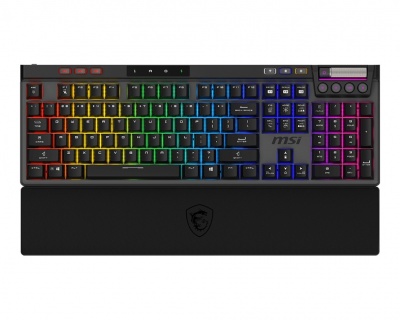 MSI STRIKE PRO WIRELESS | Gaming keyboard | Wireless | US | Black | 2.4 GHz Wireless, Bluetooth, USB 2.0 | Kailh Midnight Pro Silent Tactile