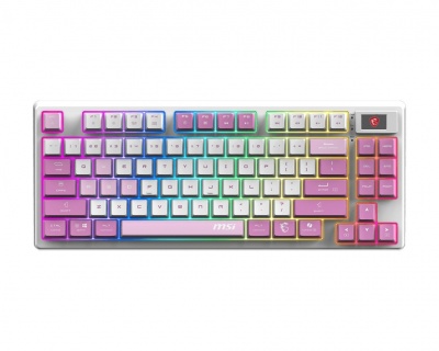 MSI FORGE GK600 TKL WIRELESS VIOLET | Gaming keyboard | Wireless | US | 2.4 GHz Wireless, Bluetooth, USB 2.0 | Mechanical Linear