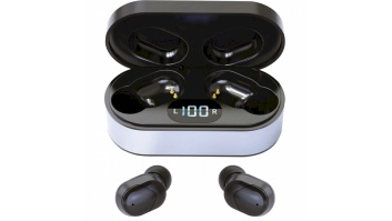 Platinet wireless earbuds Sport Vibe + charging station PM1050, black | Platinet