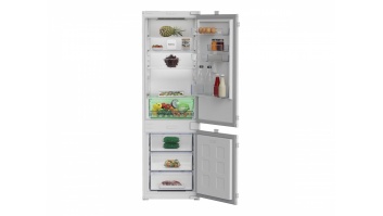 Beko B3BCNA294HS Refrigerator, E, Built-in, Combi, Height 1.775 cm, Fridge 194 L, White | BEKO