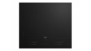 Beko HII64720QUF2T Hob, Induction, Width 59cm, 4 cooking zones, Touch control, Black | BEKO