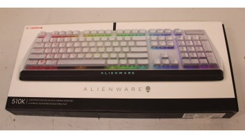 SALE OUT. SALE OUT. Dell Alienware 510K Low-profile RGB Mechanical Gaming Keyboard - AW510K (Lunar Light) | Dell Alienware Gaming Keyboard | AW510K | Mechanical Gaming Keyboard | Wired | EN | USED AS DEMO, NO ORIGINAL PACKAGING | Black/Silver | USB | Engl