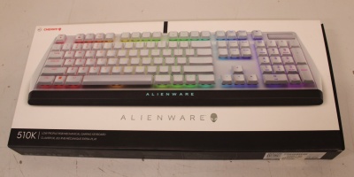 SALE OUT. SALE OUT. Dell Alienware 510K Low-profile RGB Mechanical Gaming Keyboard - AW510K (Lunar Light) | Dell Alienware Gaming Keyboard | AW510K | Mechanical Gaming Keyboard | Wired | EN | USED AS DEMO, NO ORIGINAL PACKAGING | Black/Silver | USB | Engl