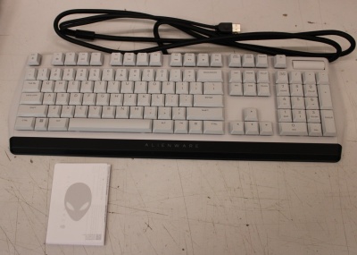SALE OUT. SALE OUT. Dell Alienware 510K Low-profile RGB Mechanical Gaming Keyboard - AW510K (Lunar Light) | Dell Alienware Gaming Keyboard | AW510K | Mechanical Gaming Keyboard | Wired | EN | USED AS DEMO, NO ORIGINAL PACKAGING | Black/Silver | USB | Engl